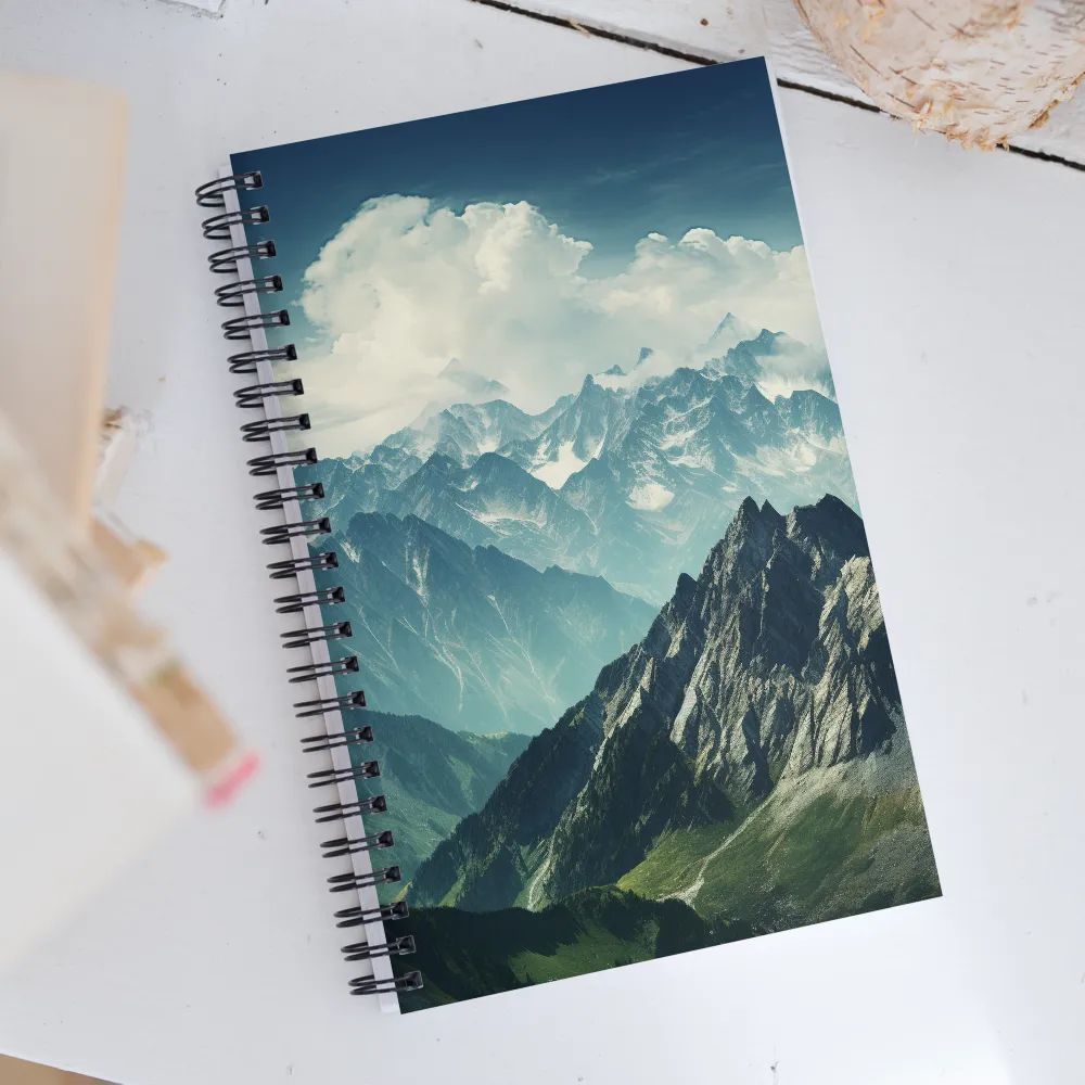 Majestic Mountain Range | Spiral Notebook