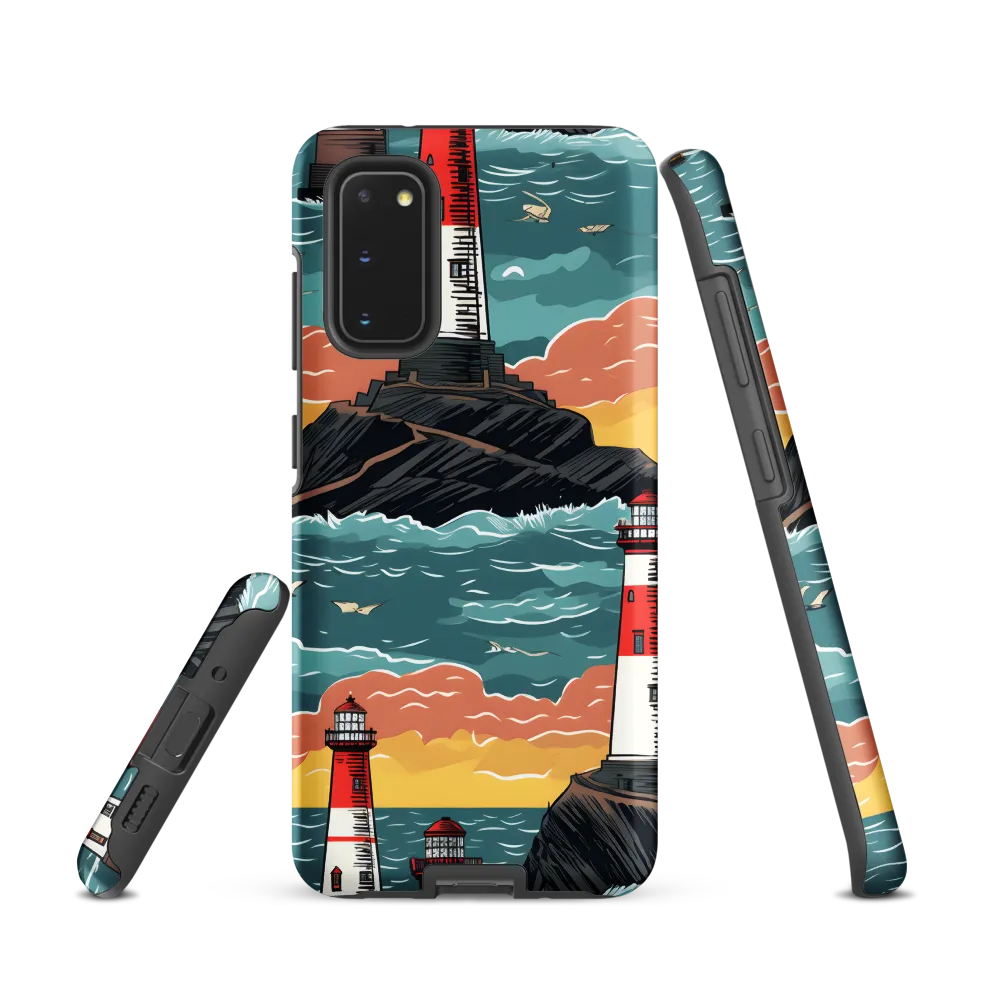 Lighthouses in a Whimsical Ocean
