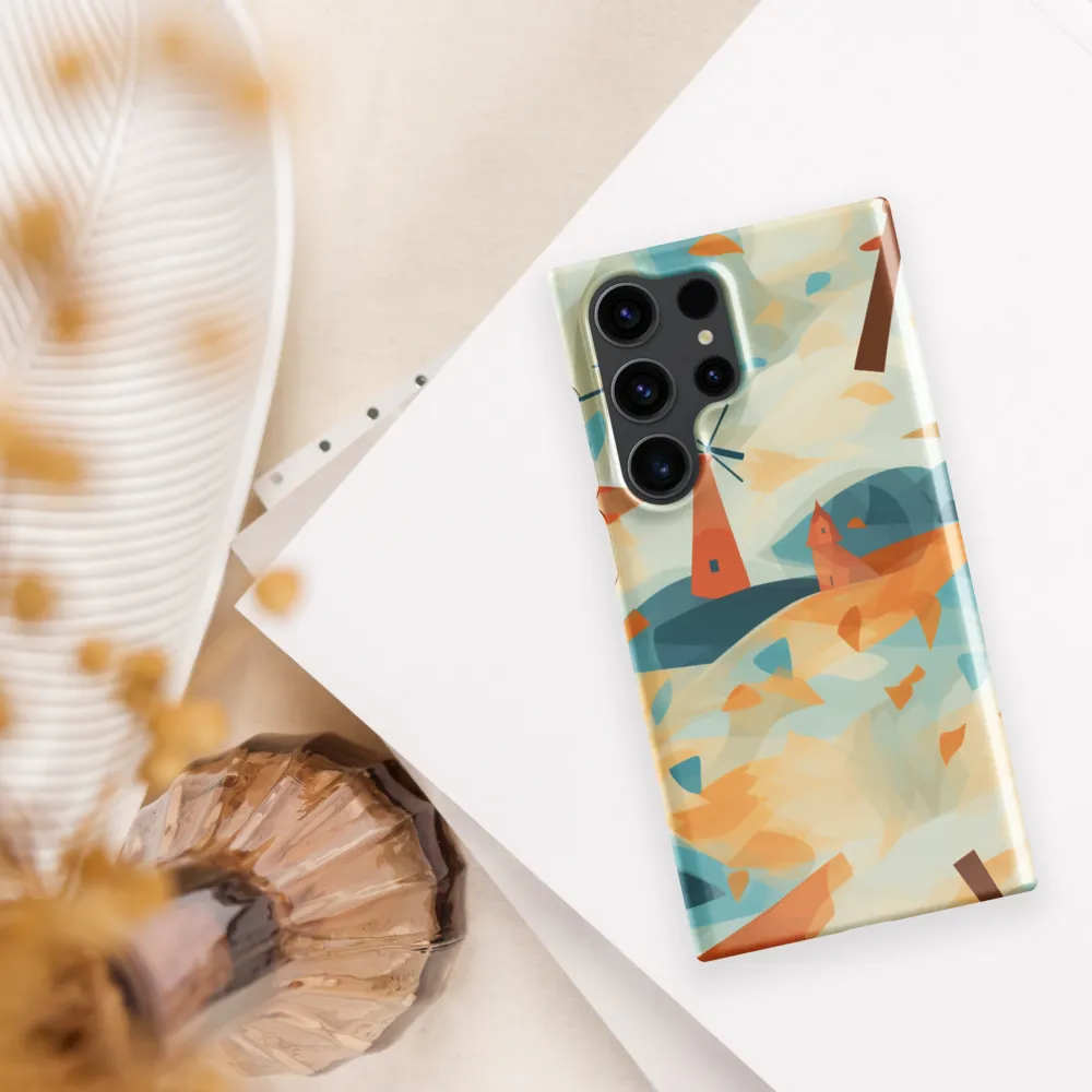 Whimsical Windmills in a Tranquil Landscape