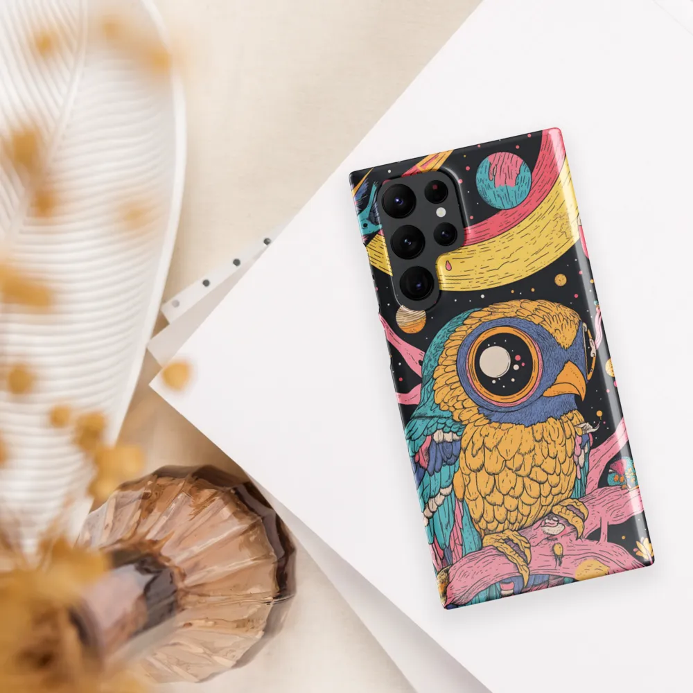 Whimsical Cosmic Owl | Phone Case |  S22 Ultra | Snap Case | Glossy