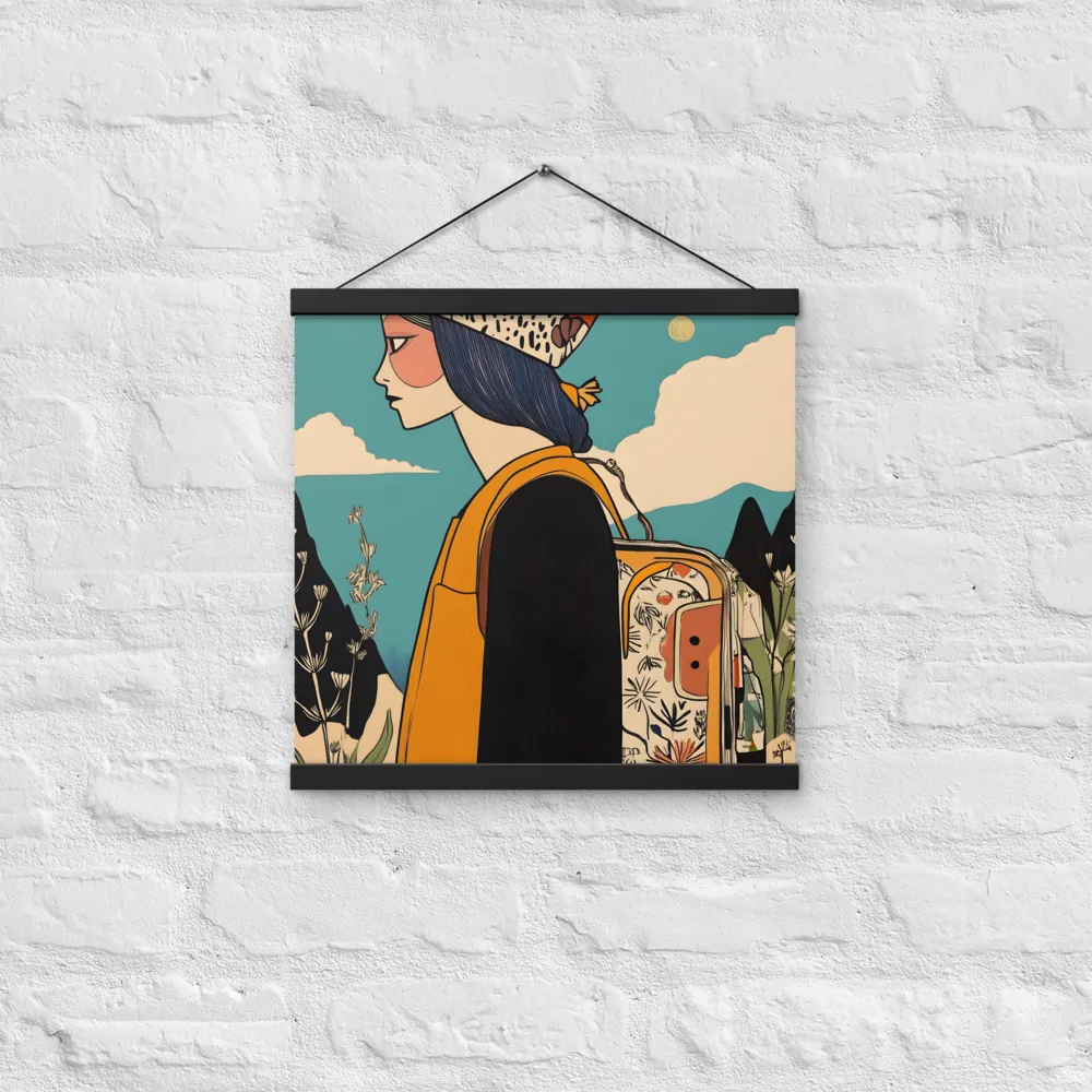 Journey's Serenity | Poster With Black Wood Hanger | 16″×16″