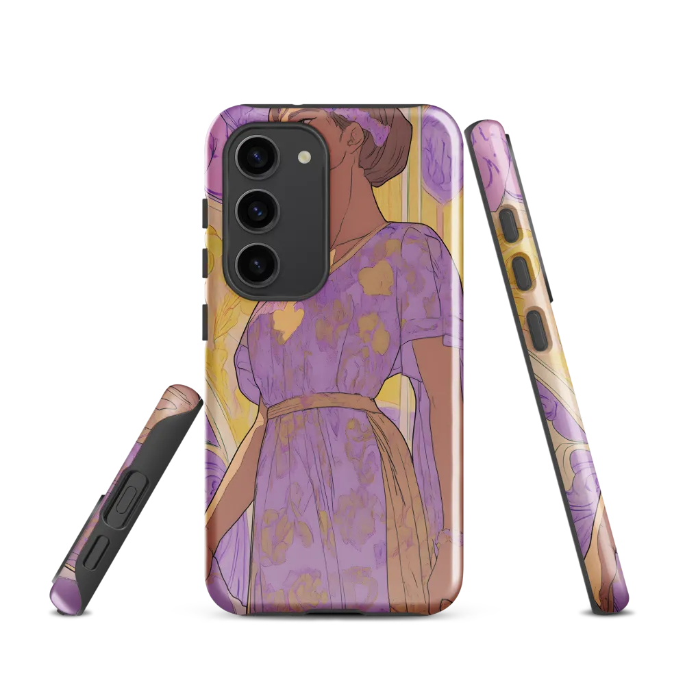 Elegance in Floral Harmony | Phone Case |  S23 | Tough Case | Glossy