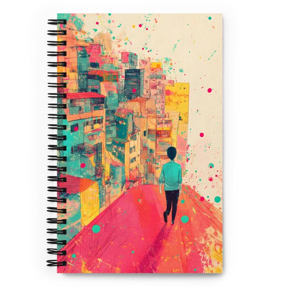 Urban Dreams: A Journey Through Color | Spiral Notebook