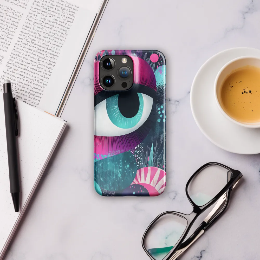 Iris in Magenta and Teal