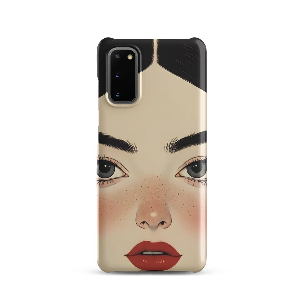Serenity Captured: A Modern Portrait | Phone Case |  S20 | Snap Case | Matte