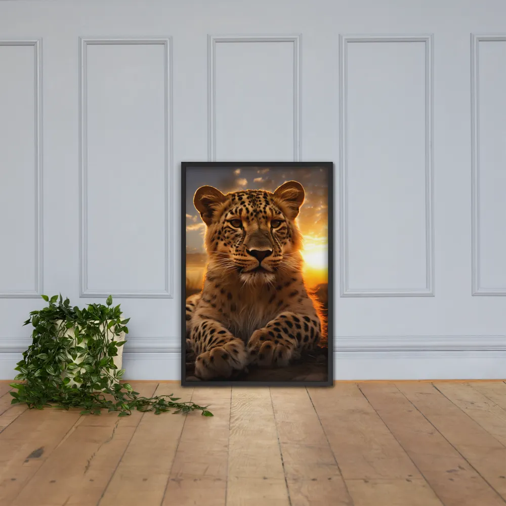 Regal Presence: The Leopard at Sunset