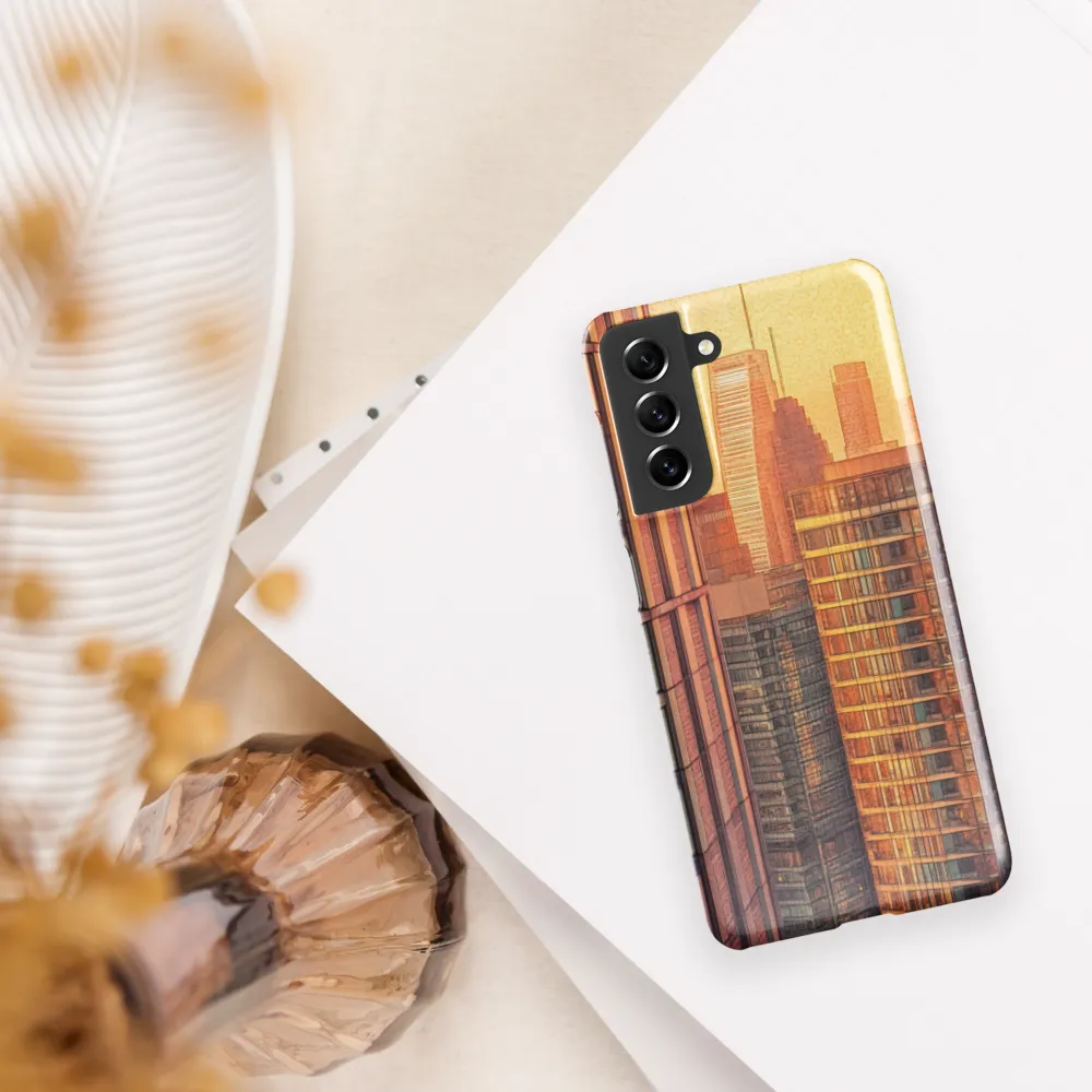 Urban Serenity at Sunset | Phone Case |  S21 | Snap Case | Glossy