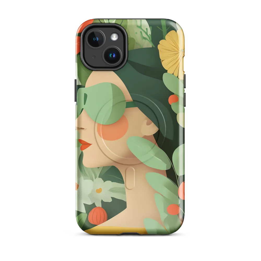 Nature's Serenity: A Modern Portrait | Phone Case |  14 Plus | MagSafe® Tough Case | Glossy