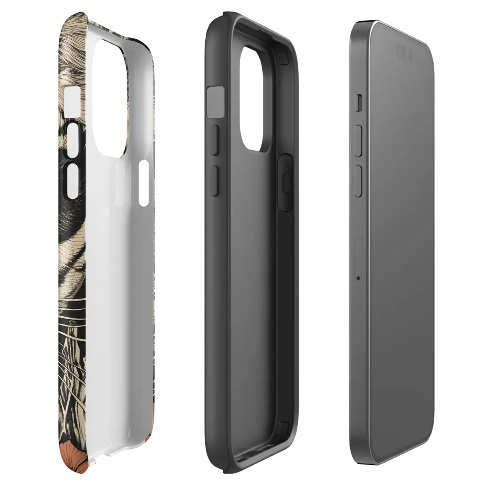 Feline Majesty: The Human-Leopard Connection | Phone Case |  14 Pro Max | Tough Case | Glossy
