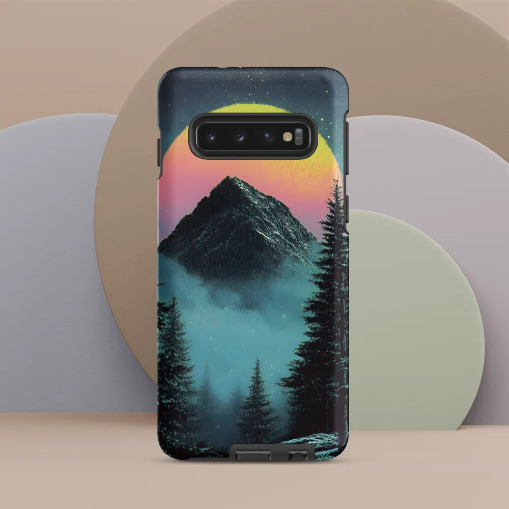 Ethereal Peaks Under Celestial Lights