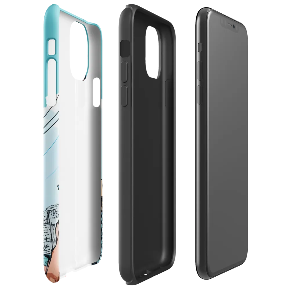 Resilience on the Urban Path | Phone Case |  11 Pro Max | Tough Case | Glossy