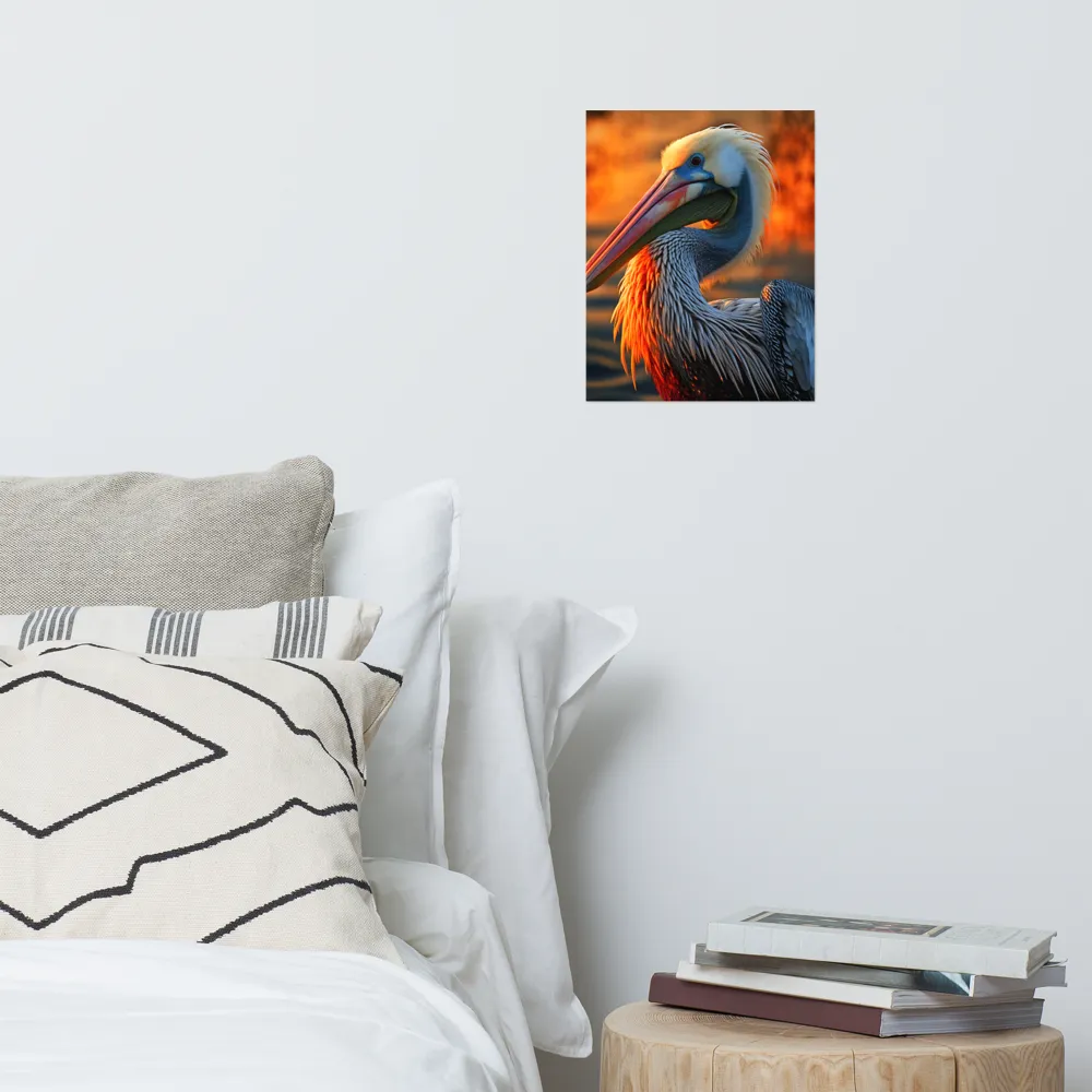 Elegance of the Pelican at Sunset