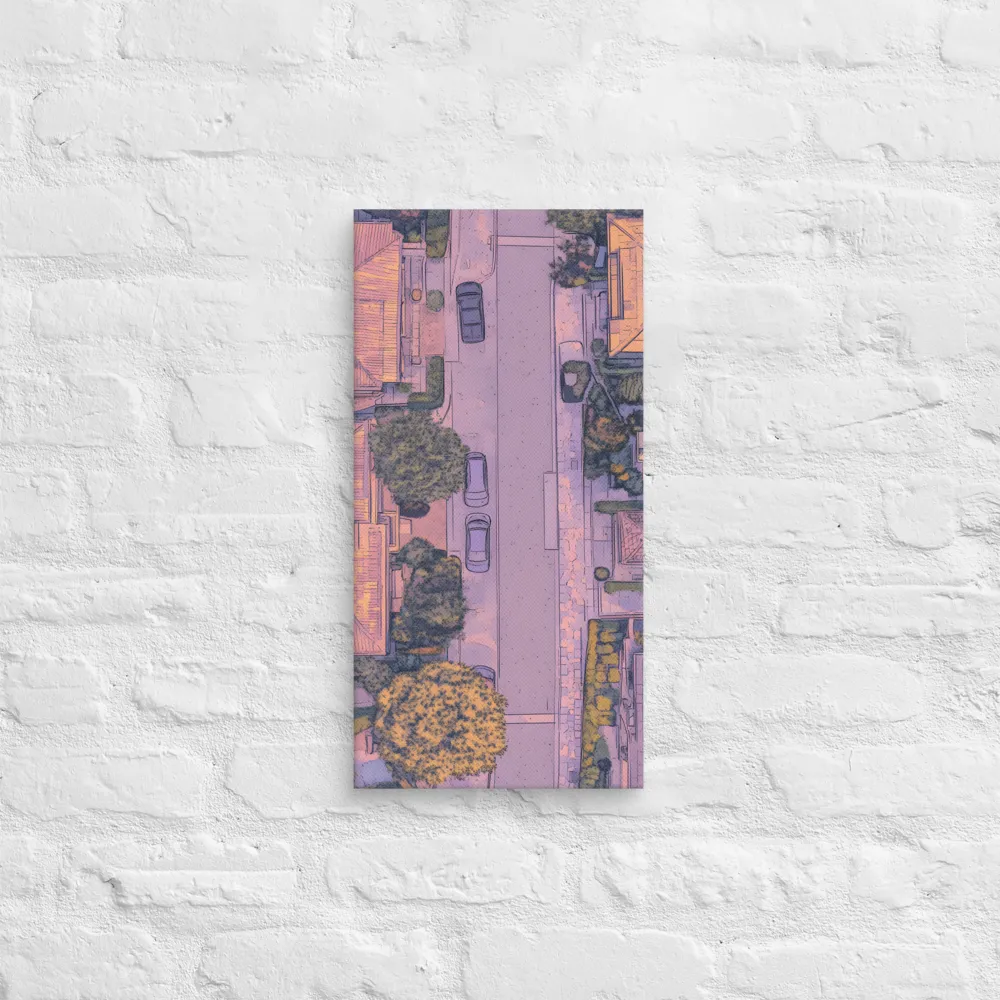 Aerial Serenity: Suburban Oasis | Canvas | 10″×20″