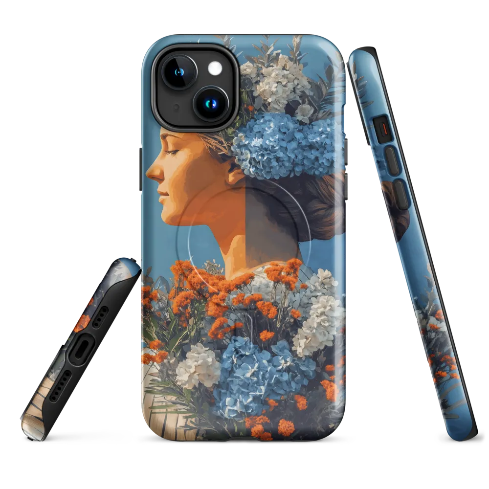 Floral Reverie: A Portrait of Serenity