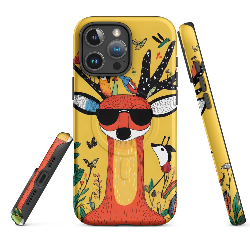 Playful Deer with Sunglasses