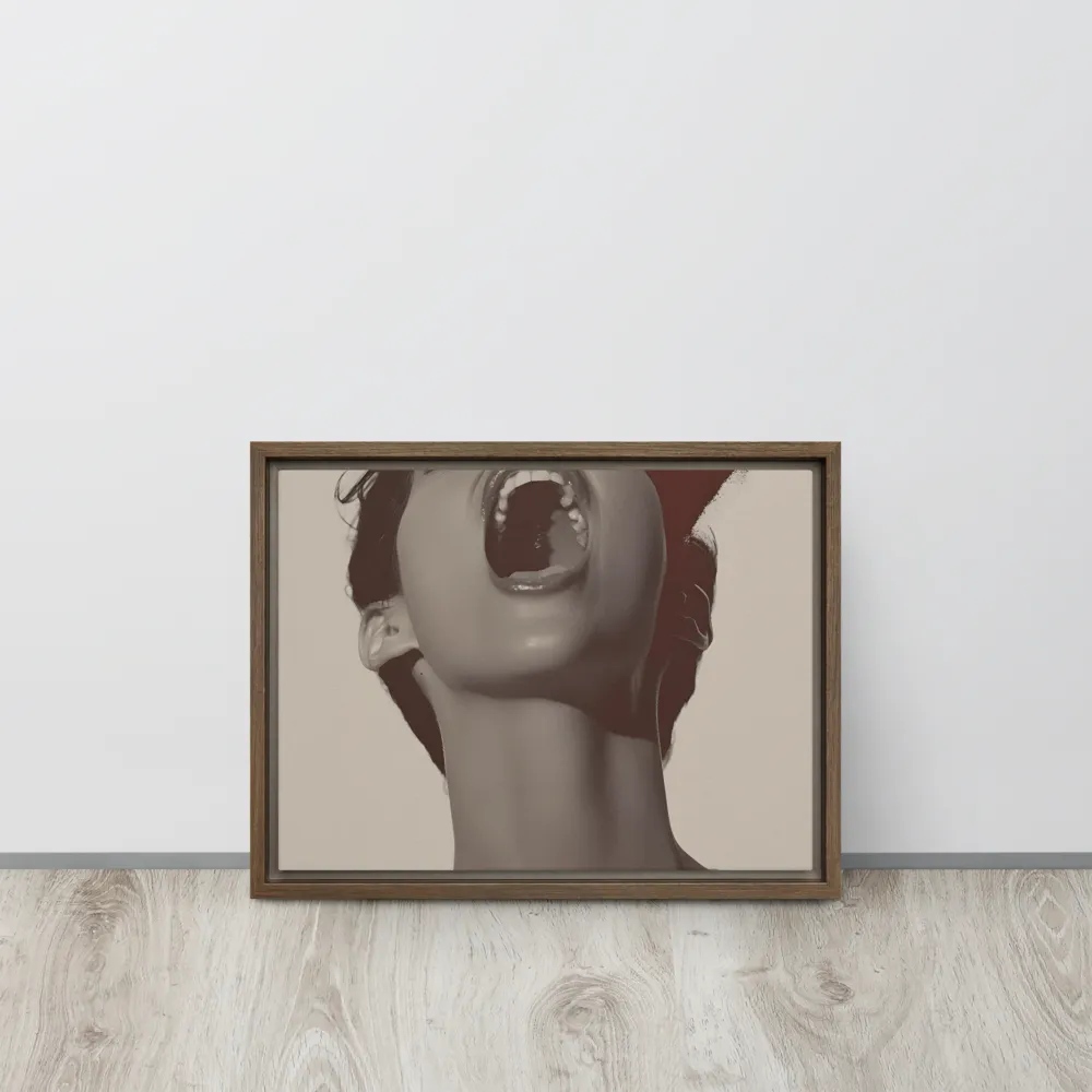 Echoes of Emotion | Canvas with Brown Frame | 12″×16″