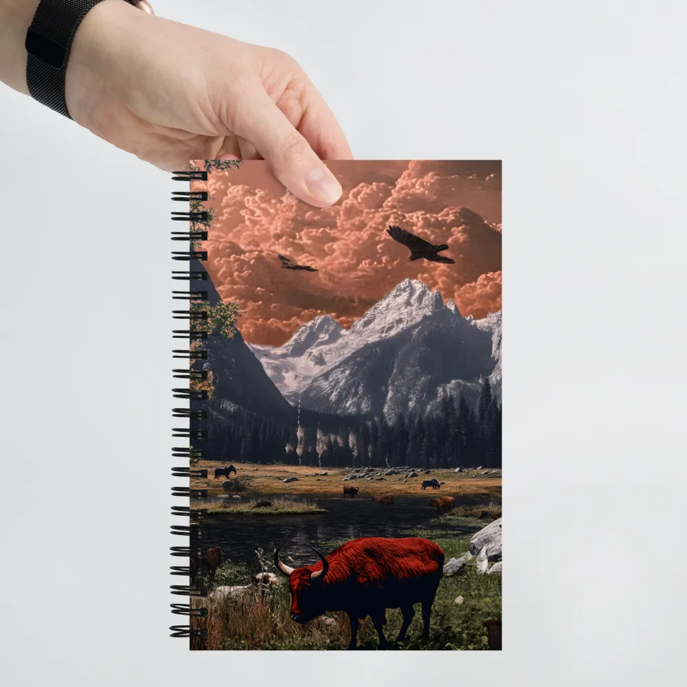 Serenity in Surreal Landscapes | Spiral Notebook