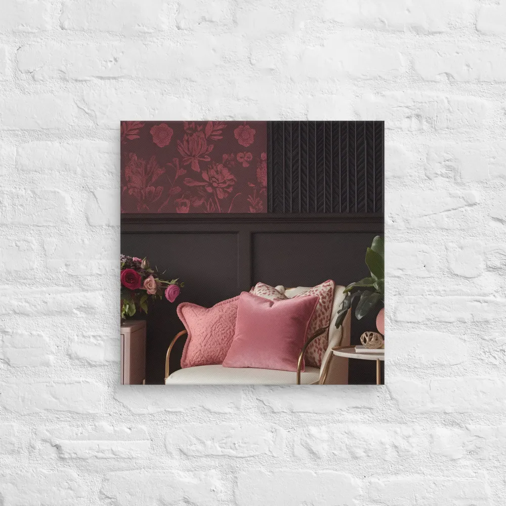 Elegance in Contrast: A Modern Interior Design | Canvas | 18″×18″