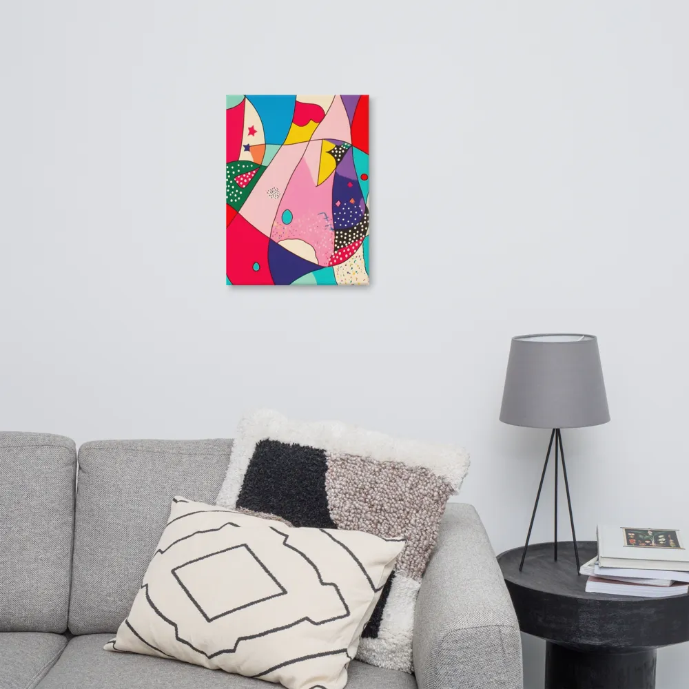 Playful Geometry in Color | Canvas | 18″×24″