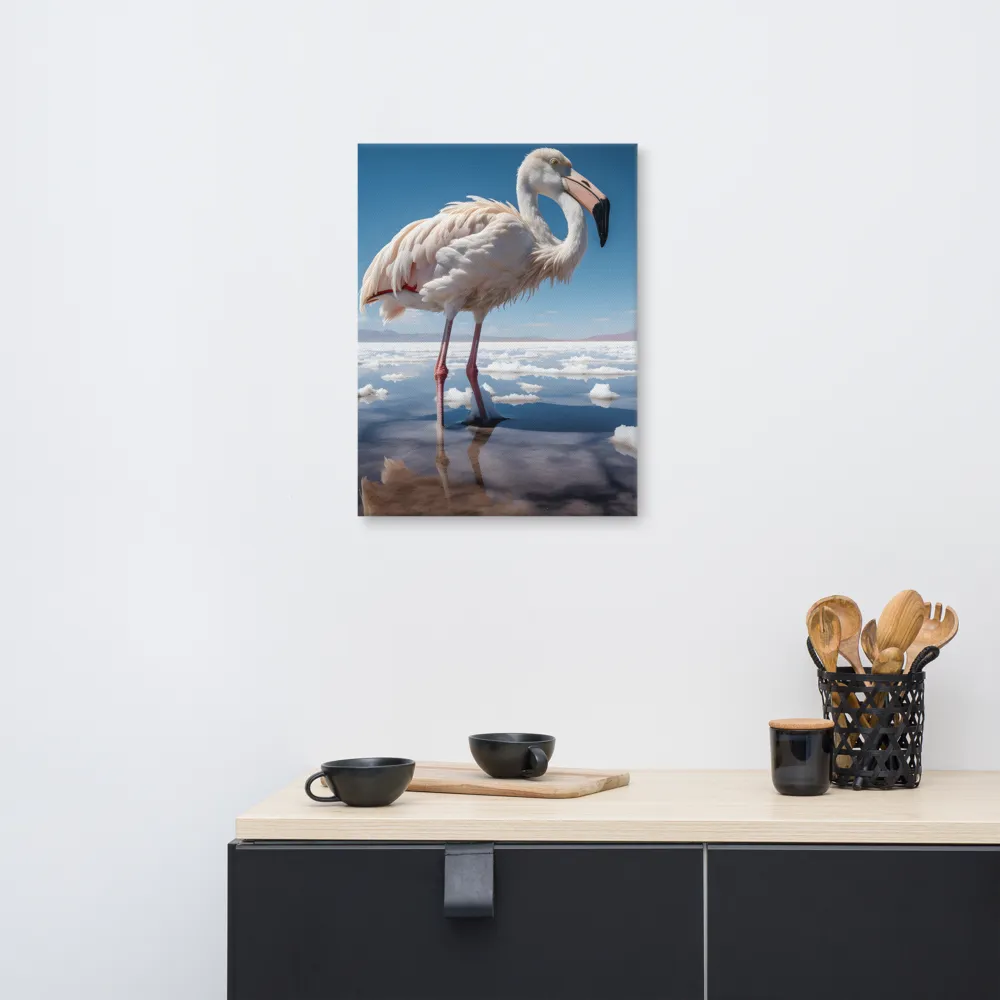 Graceful Solitude of a Flamingo