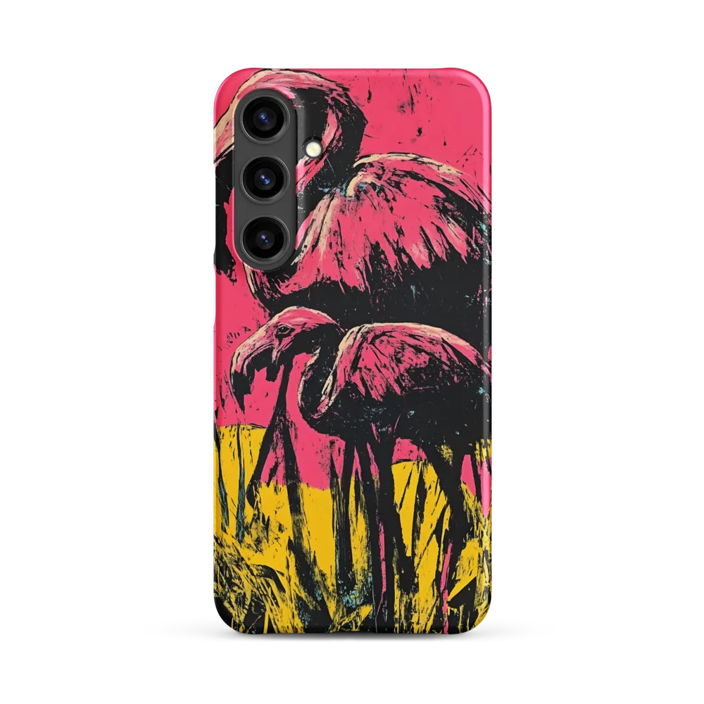 Flamingo Duet: A Pop Art Expression