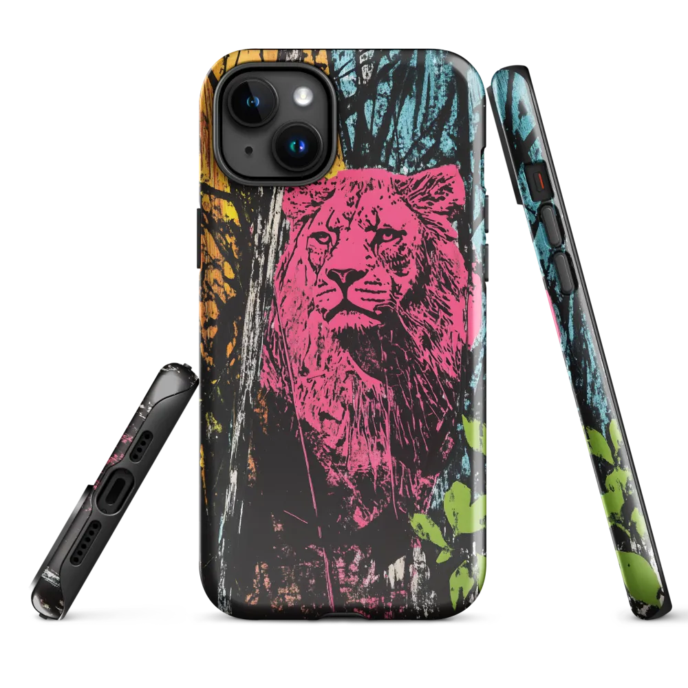 Fierce Vibrance: The Pink Lion