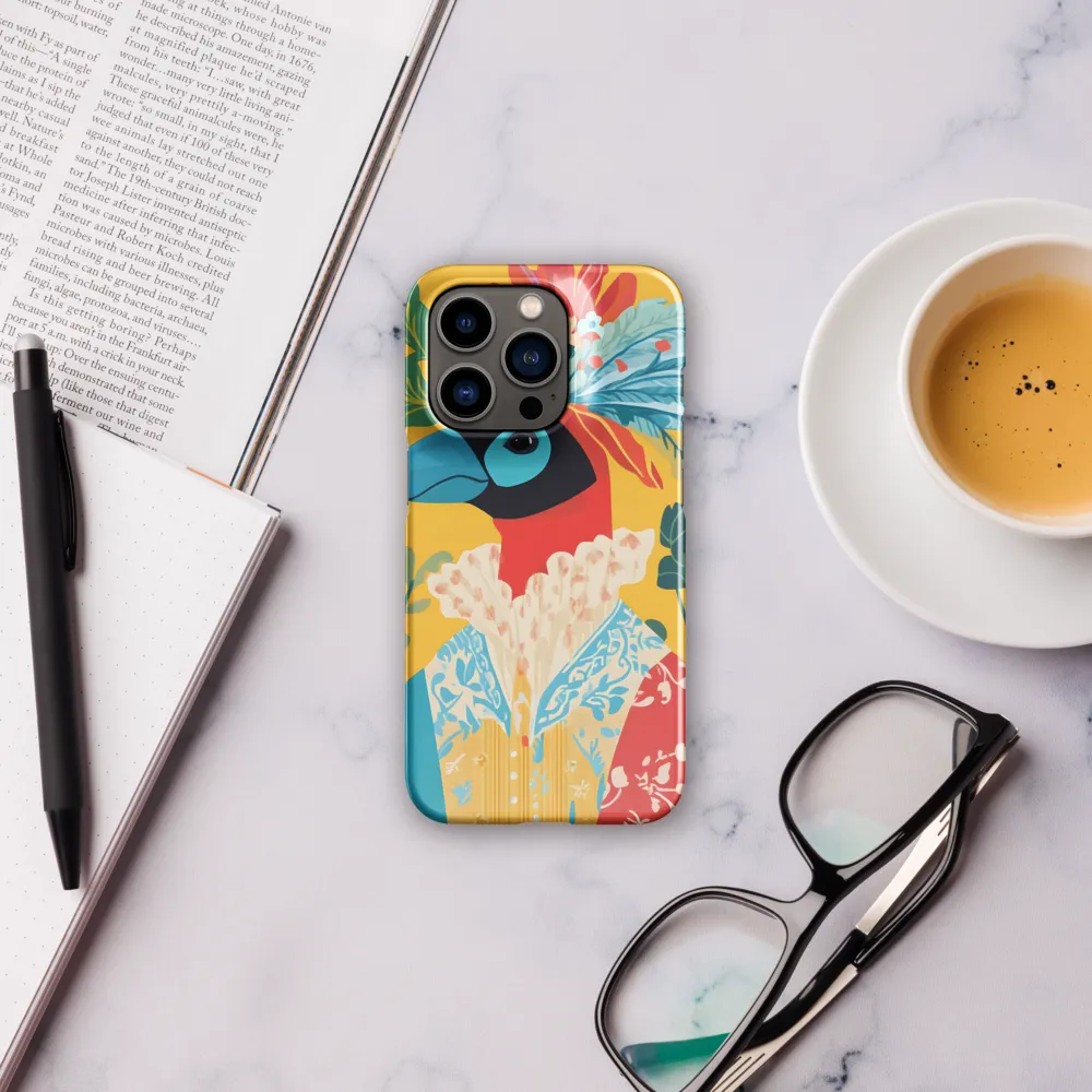 The Regal Parrot: A Celebration of Color | Phone Case |  14 Pro | Snap Case | Glossy