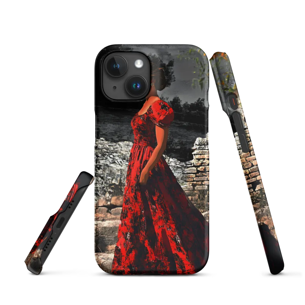 Elegance in Red | Phone Case |  15 | Snap Case | Matte