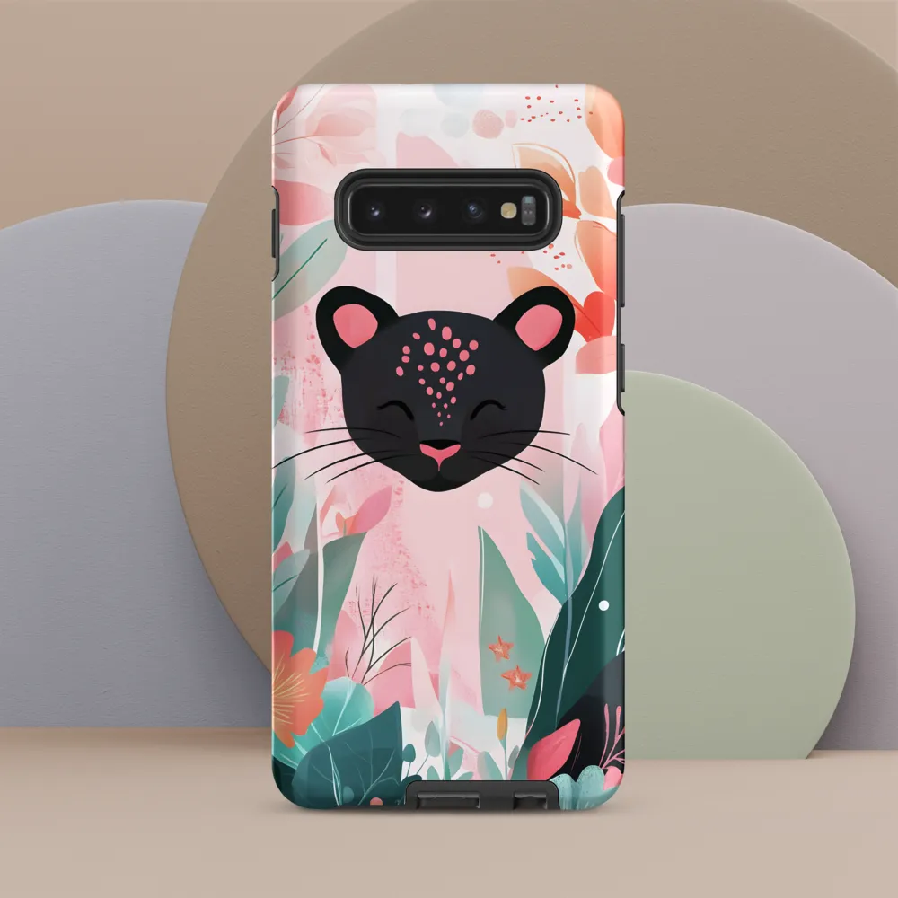 Whimsical Panther in Bloom