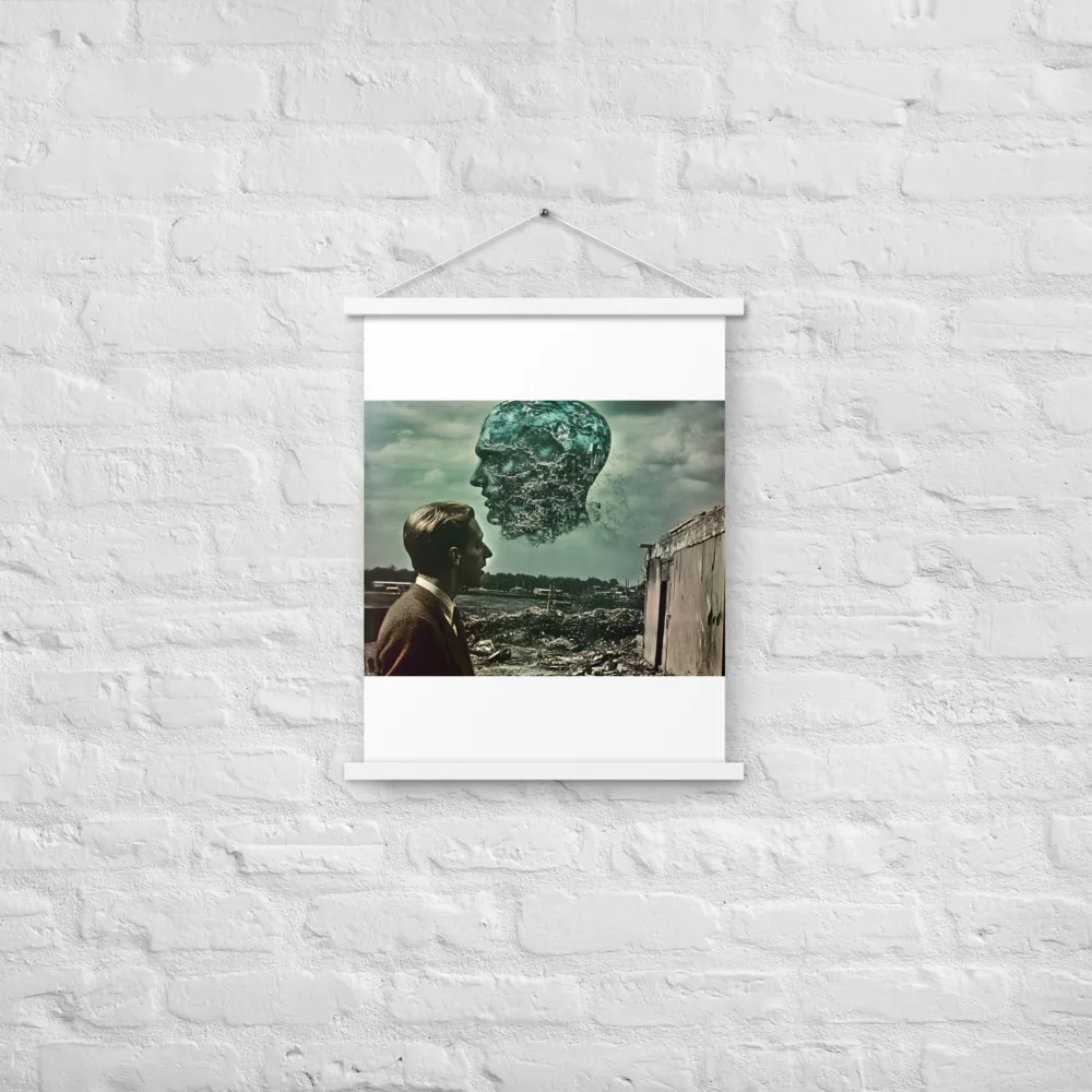 Ethereal Reflections: Identity in a Fragmented World | Poster With White Wood Hanger | 18″×24″