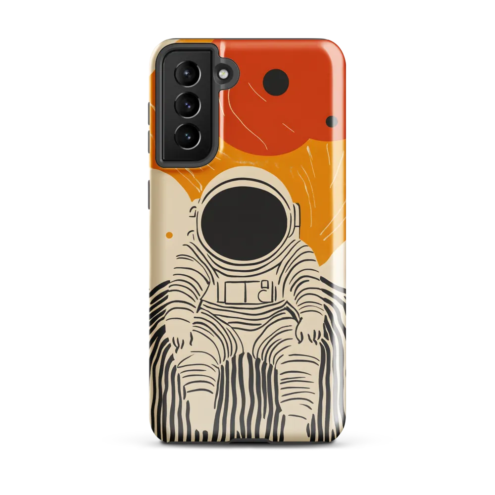 Astronaut in Cosmic Thoughts | Phone Case |  S21 Plus | Tough Case | Glossy