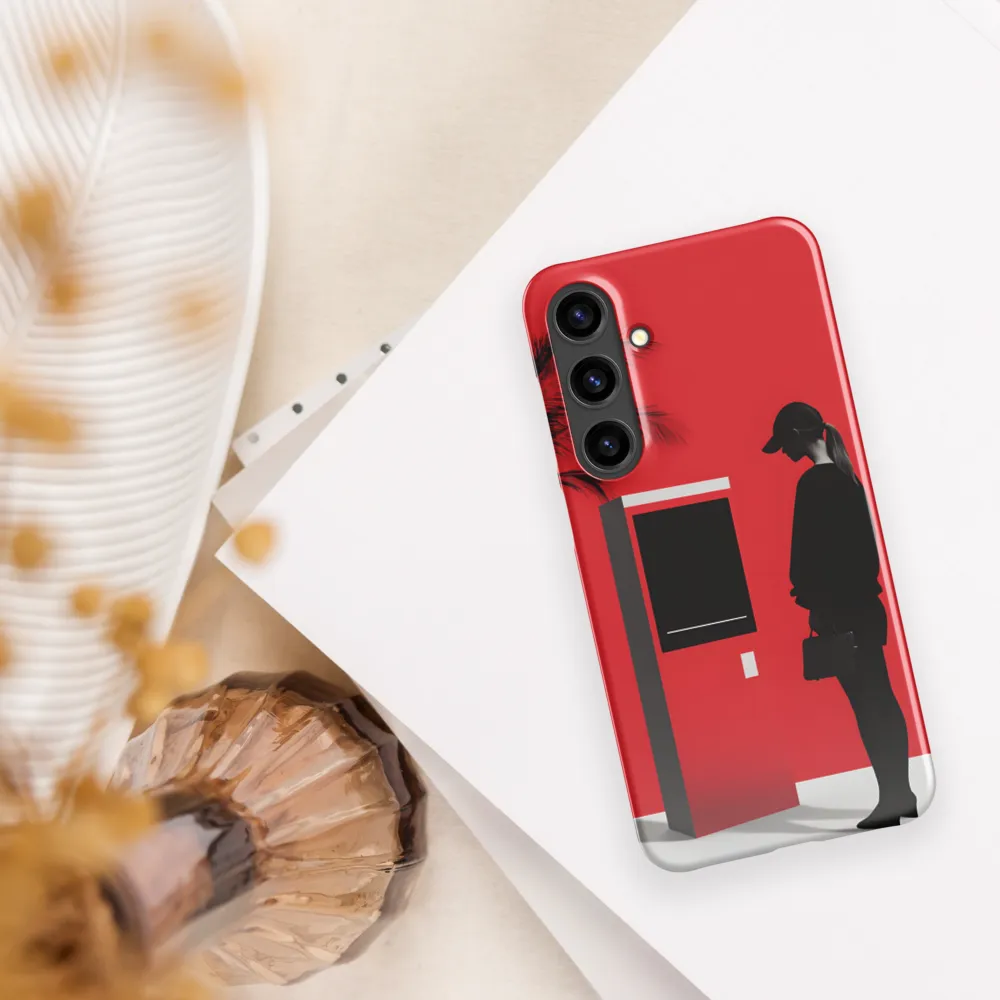 Contemplation in Red | Phone Case |  S24 Plus | Snap Case | Glossy