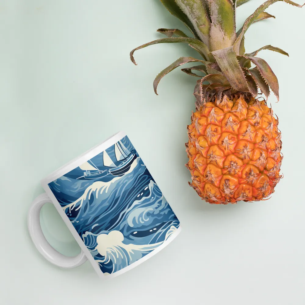 Nautical Dreams: Waves of Adventure | Mugs | Multiple Sizes & Colors