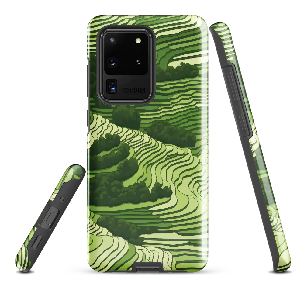 Waves of Green: An Abstract Landscape