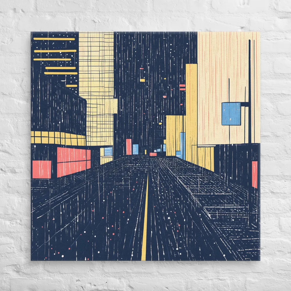 Urban Solitude: A Minimalist Perspective | Canvas | 37″×37″
