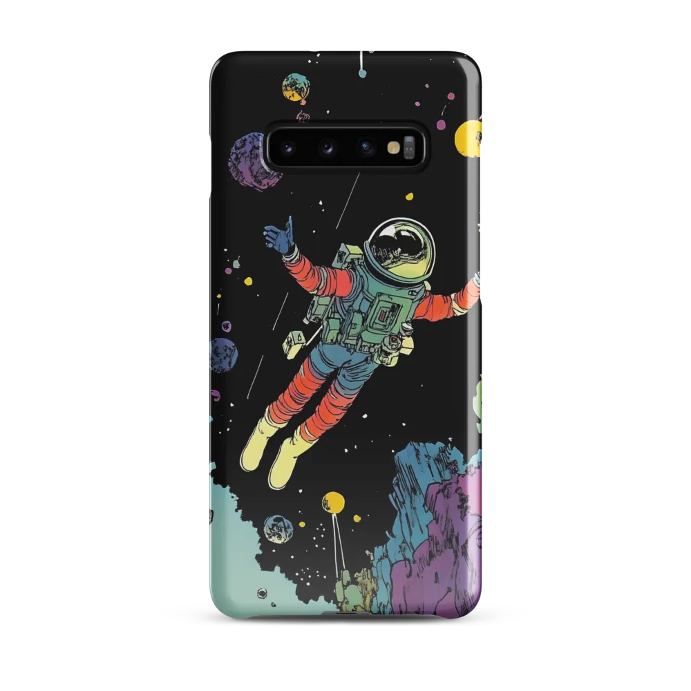 Celestial Voyage: The Astronaut's Journey | Phone Case |  S10 Plus | Snap Case | Glossy