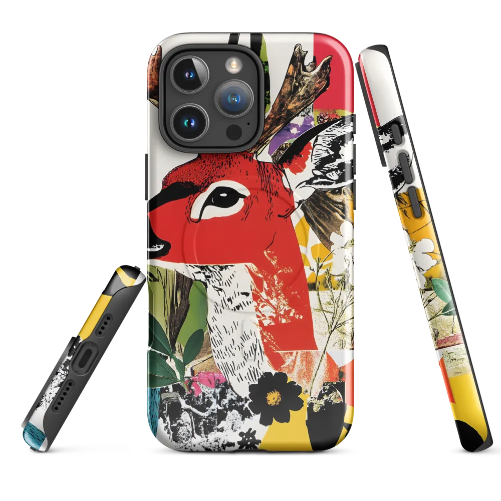 Vibrant Harmony: The Deer in Nature | Phone Case |  16 Pro Max | MagSafe® Tough Case | Glossy