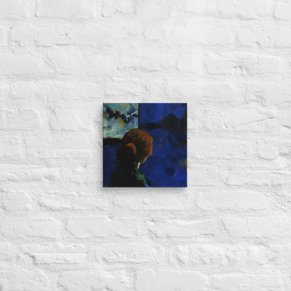 Contemplation Under the Night Sky | Canvas | 10″×10″