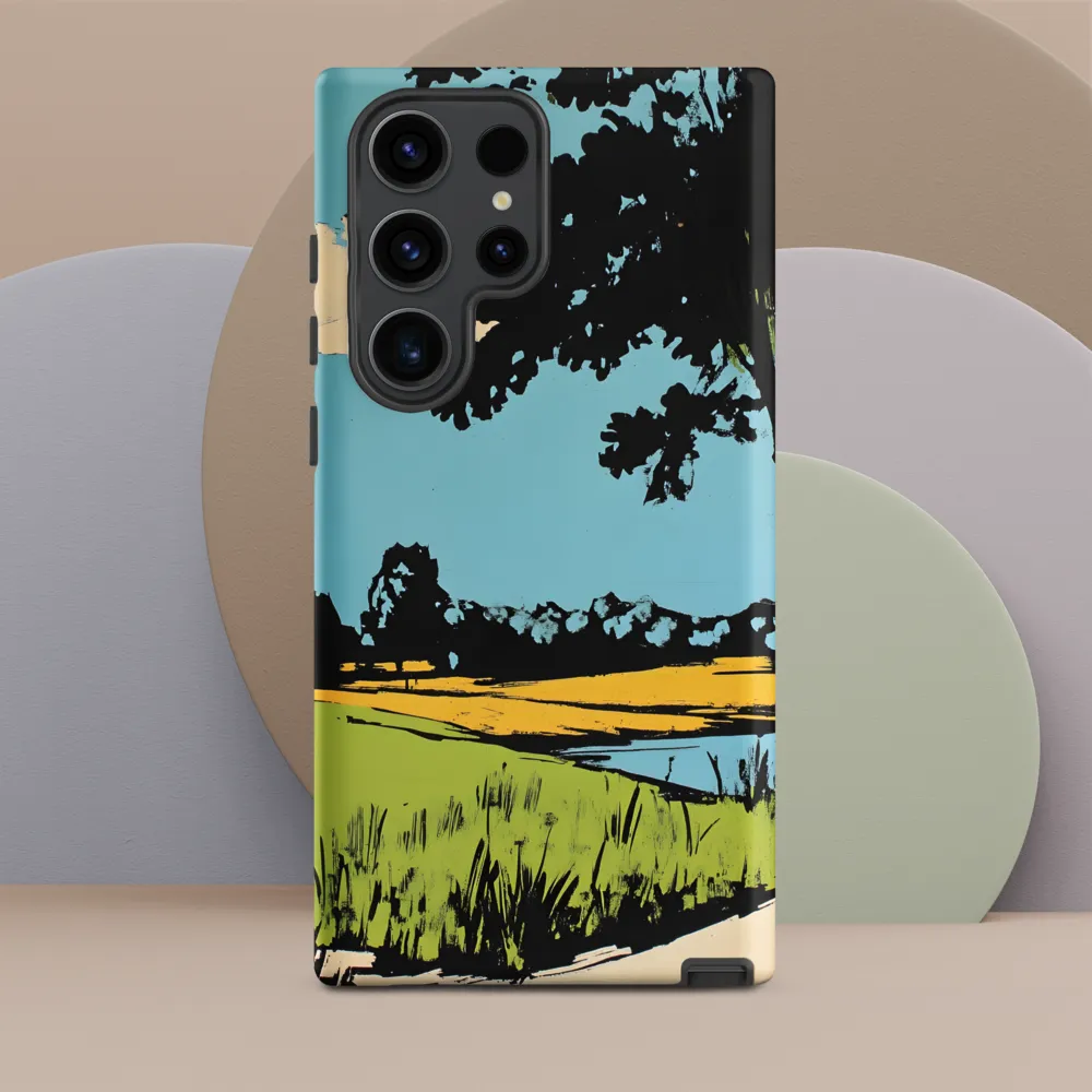 Vibrant Landscape in Pop Art Style