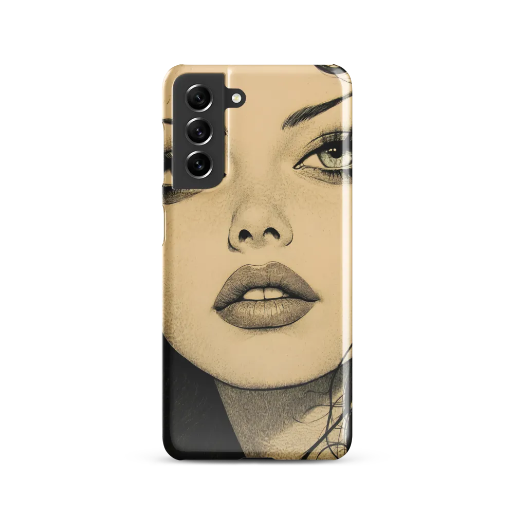 Enigmatic Gaze | Phone Case |  S21 | Snap Case | Glossy