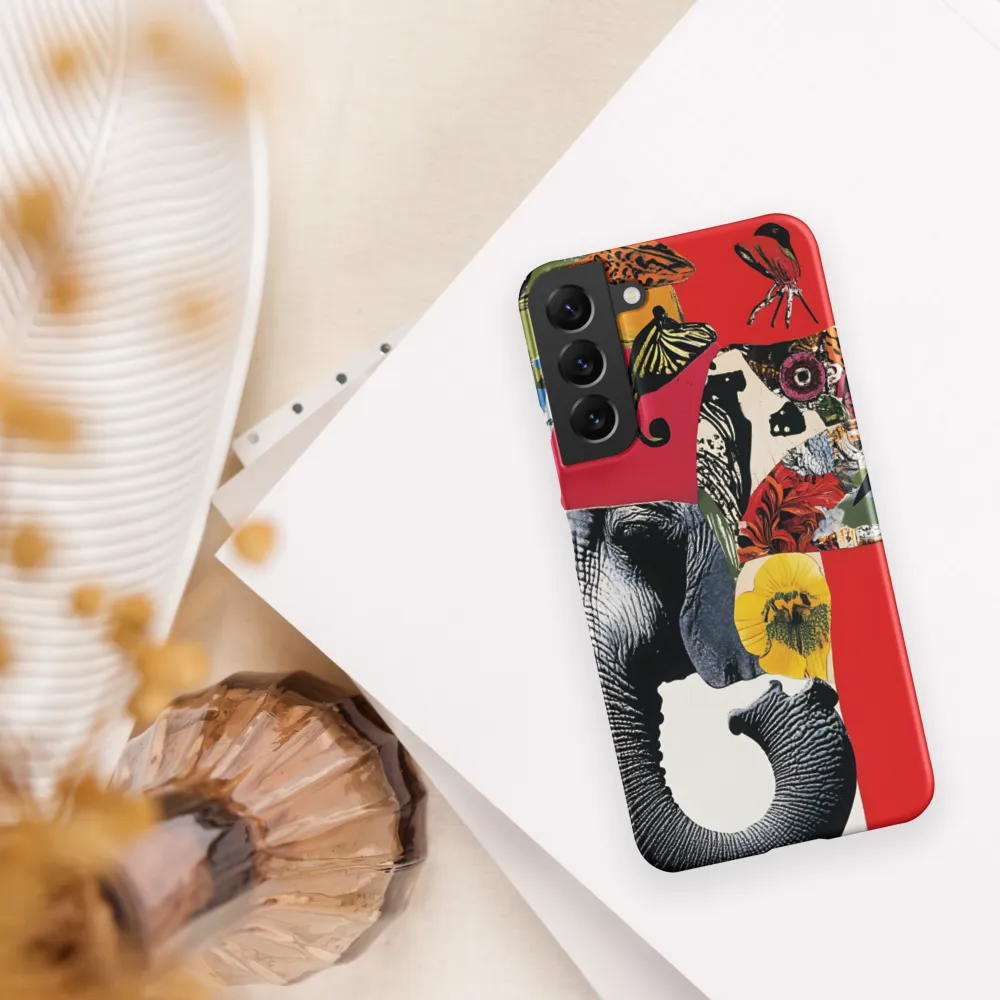Whimsical Elephant: A Vibrant Collage of Life
