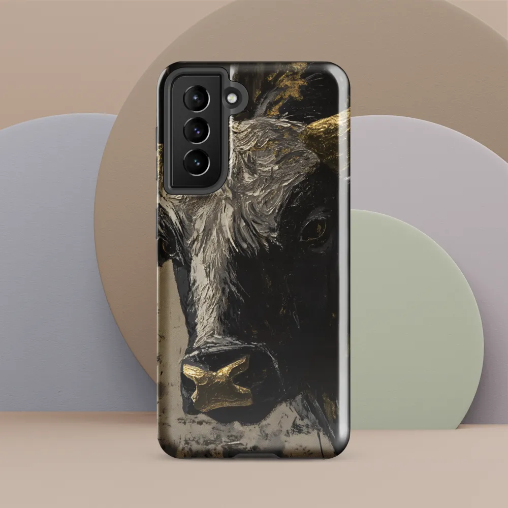 Majestic Bull: The Power in Black and Gold