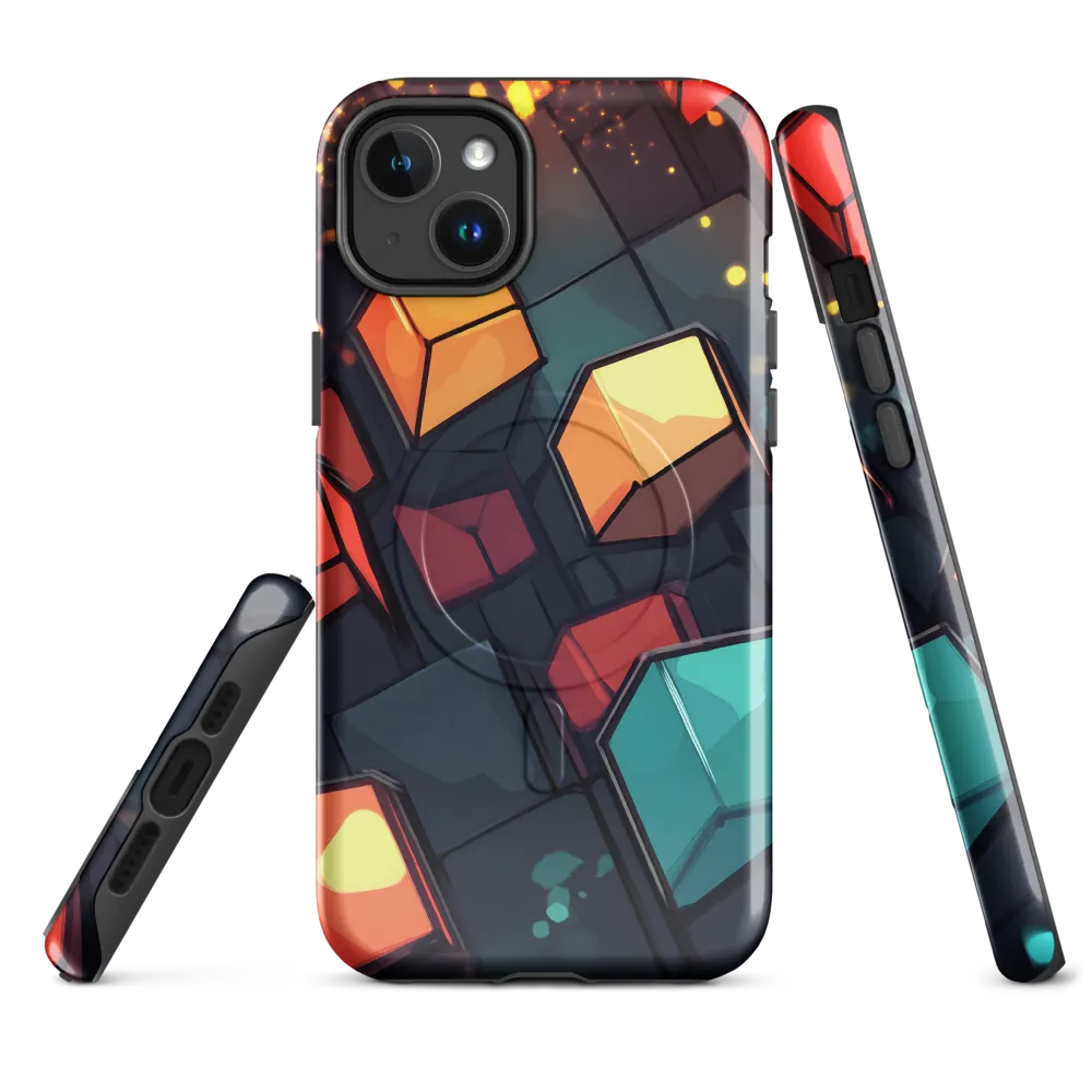 Illuminated Geometry | Phone Case |  14 Plus | MagSafe® Tough Case | Glossy