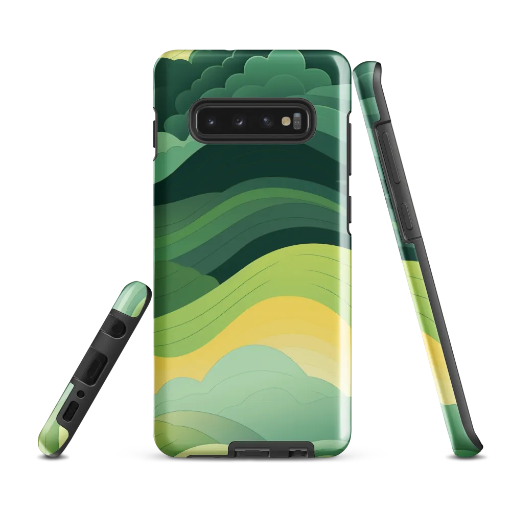 Serenity in Green | Phone Case |  S10 Plus | Tough Case | Glossy