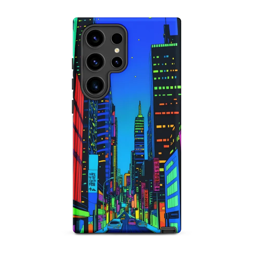 Neon Dreamscape: A Futuristic City at Dusk
