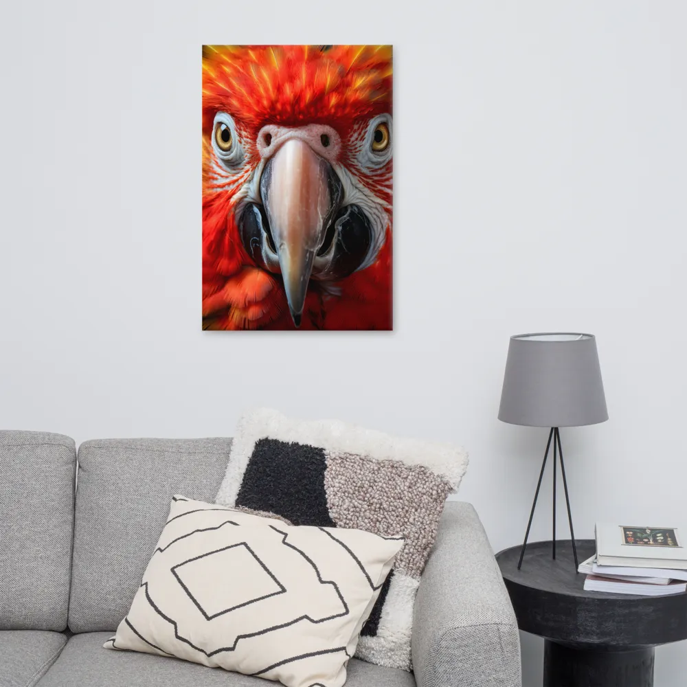 The Fiery Gaze of the Parrot