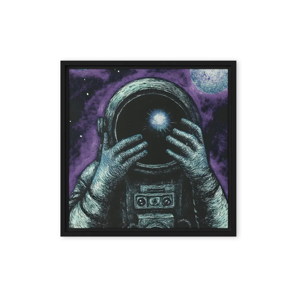 Beyond the Stars | Canvas with Black Frame | 16″×16″