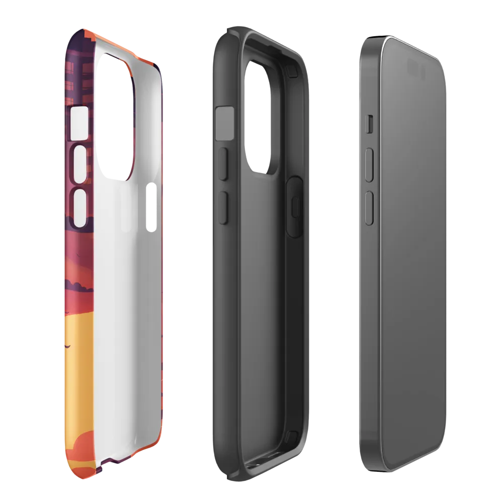 Urban Dusk: A Symphony of Cityscapes | Phone Case |  14 Pro | Tough Case | Glossy