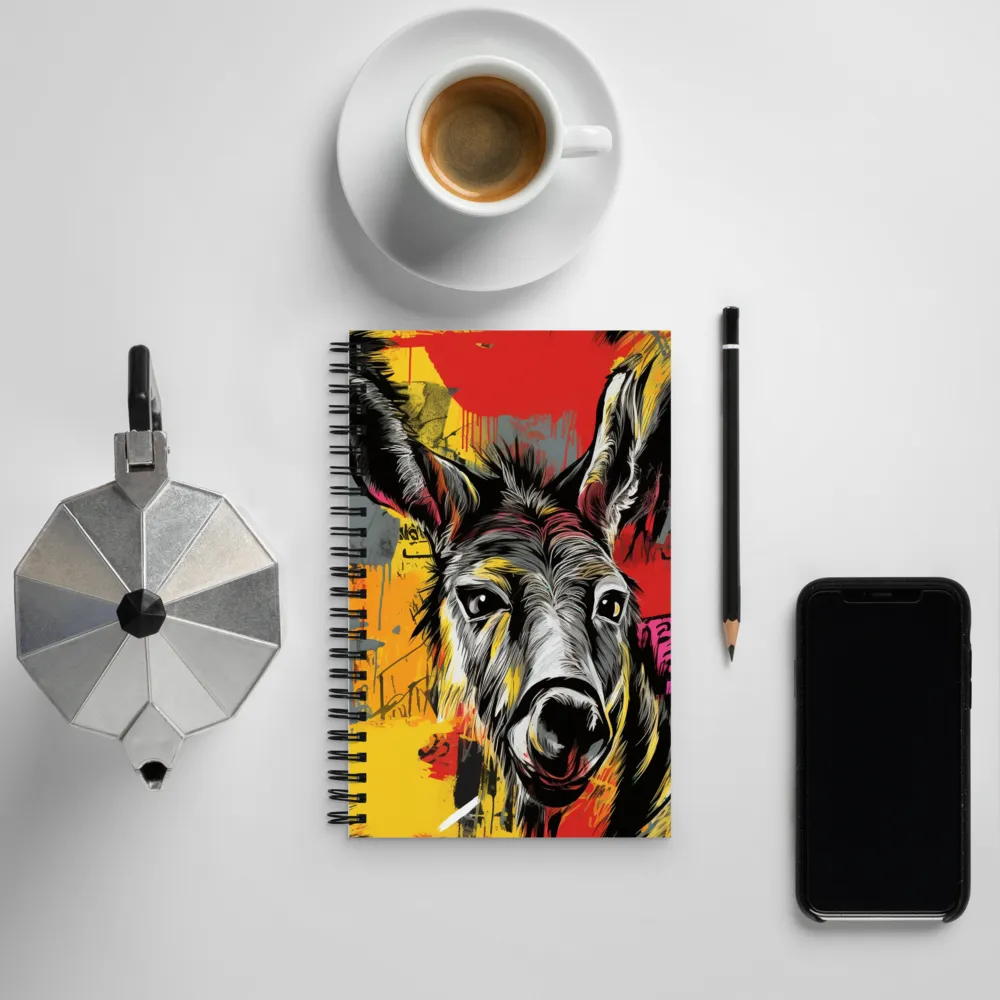 Playful Kangaroo Unleashed | Spiral Notebook