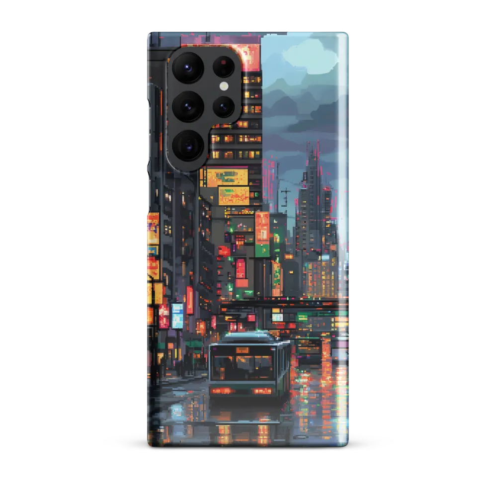Neon Dreams: A Pixelated Urban Night